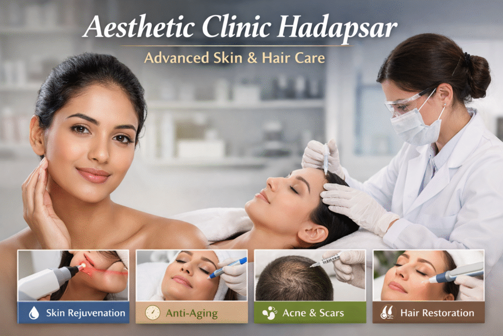 Professional Aesthetic Clinic in Hadapsar offering advanced skin and hair care treatments with modern dermatology procedures